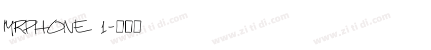 MRPHONE 1字体转换